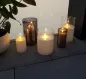 Preview: Voß - LED Kerze im Glas mit 3D Flammeneffekt