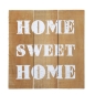 Preview: Holzbild mit Aufrruck home sweet home