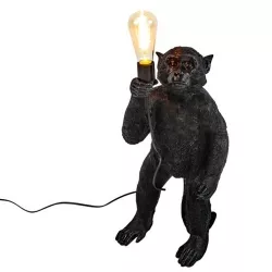 Tischleuchte Koko Affe schwarz von Werner Voß